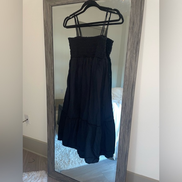 O.P.T black midi spaghetti strap dress - Picture 3 of 4